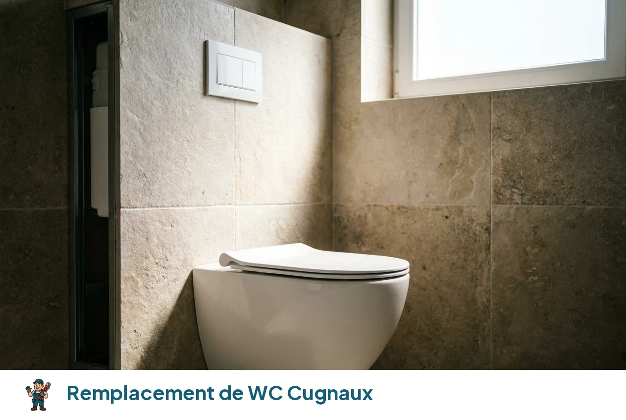 Remplacement de WC à Cugnaux