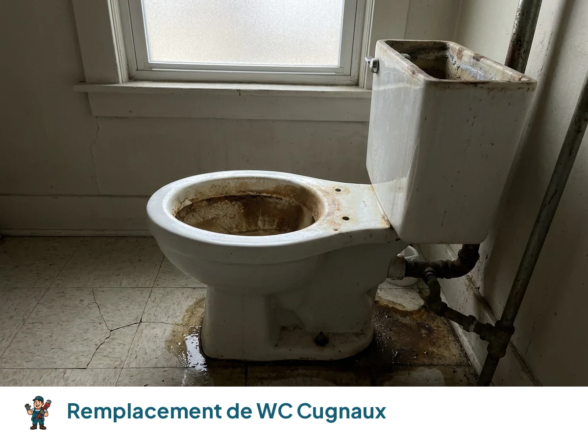 Remplacement de WC à Cugnaux