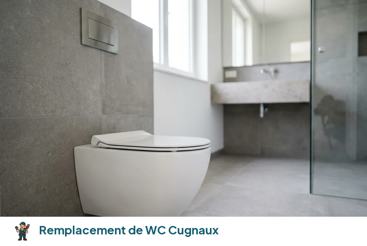 Remplacement de WC à Cugnaux