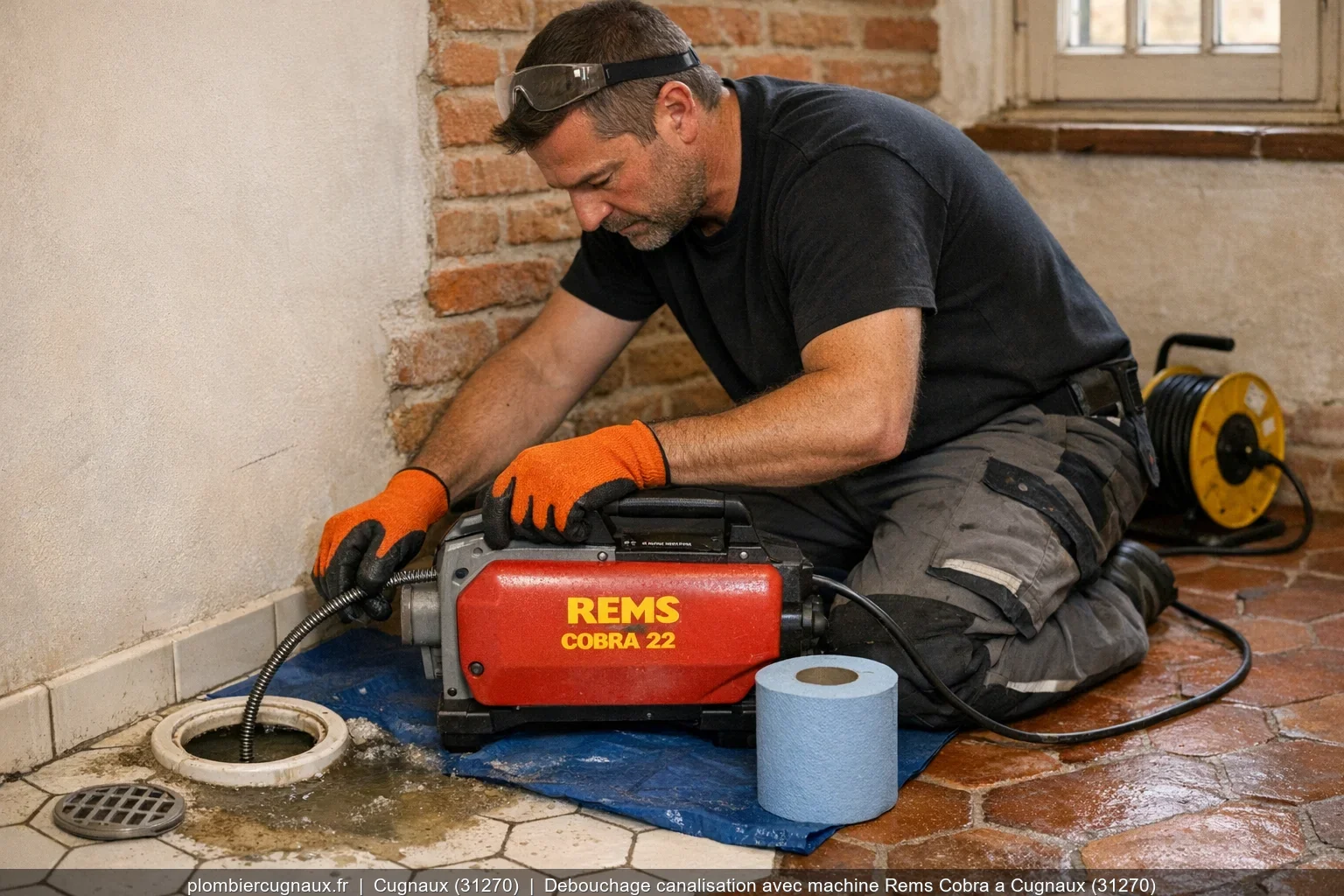 Debouchage de canalisation a Cugnaux