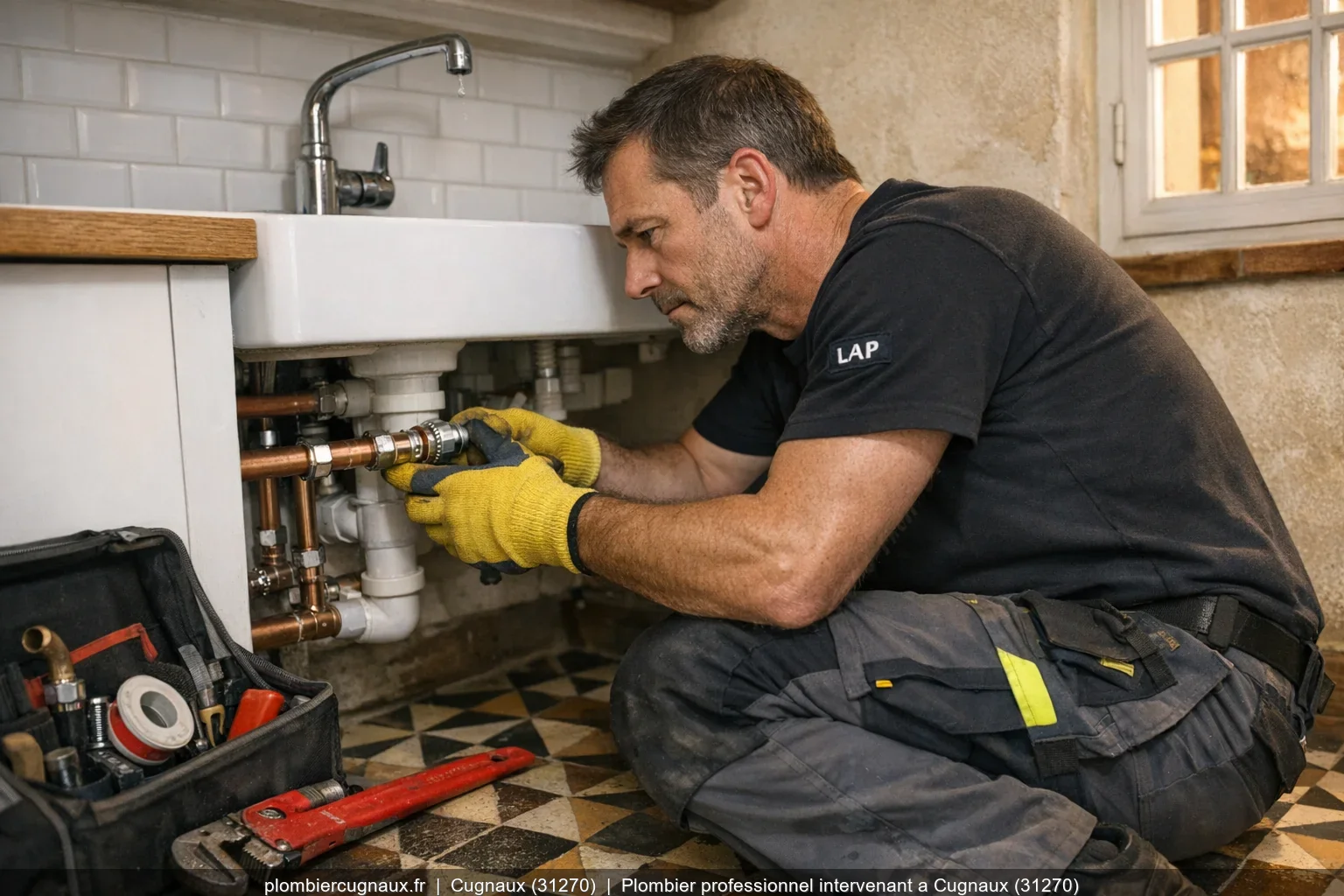 Plombier professionnel intervenant a Cugnaux (31270)