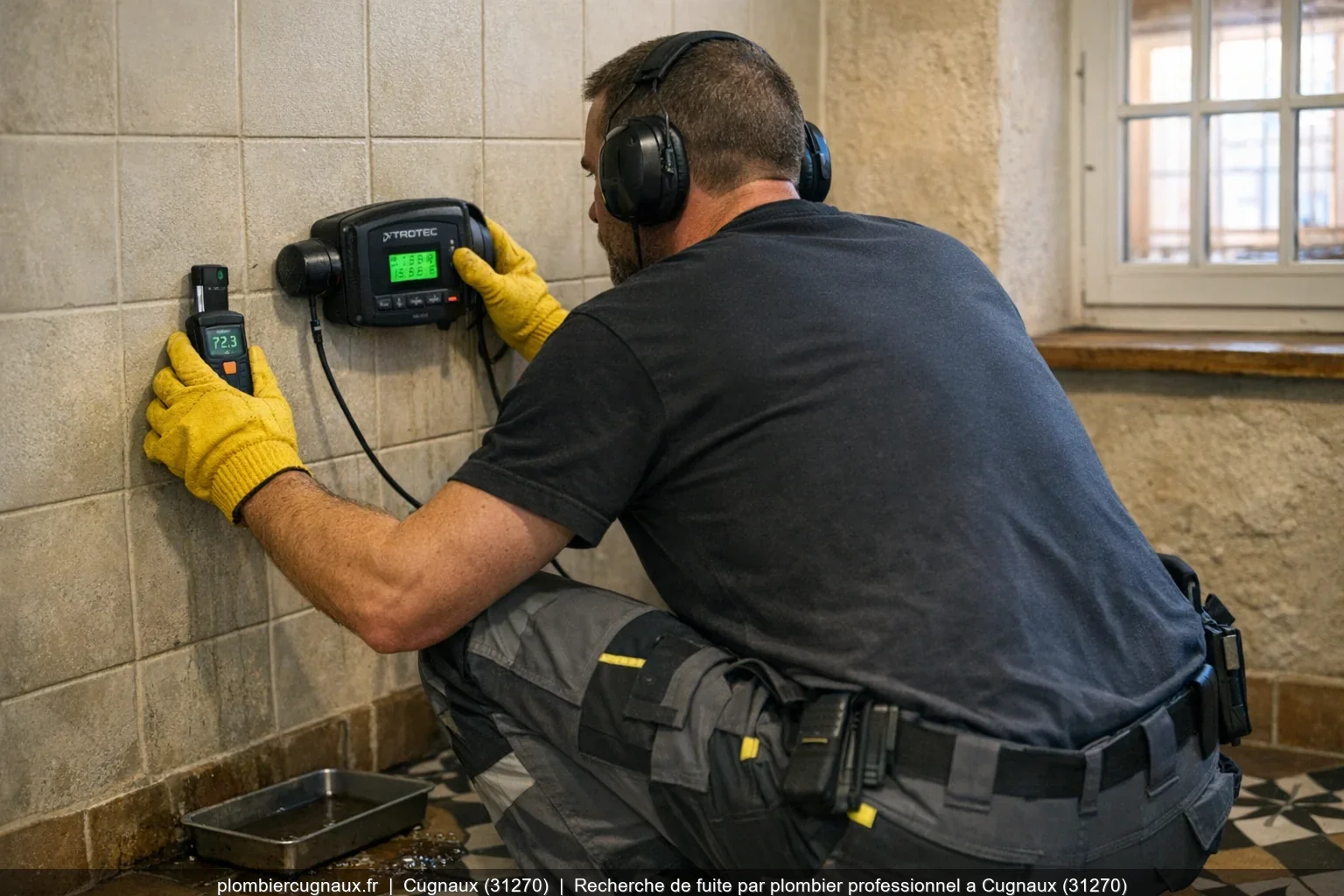 Recherche de fuite par plombier professionnel a Cugnaux (31270)