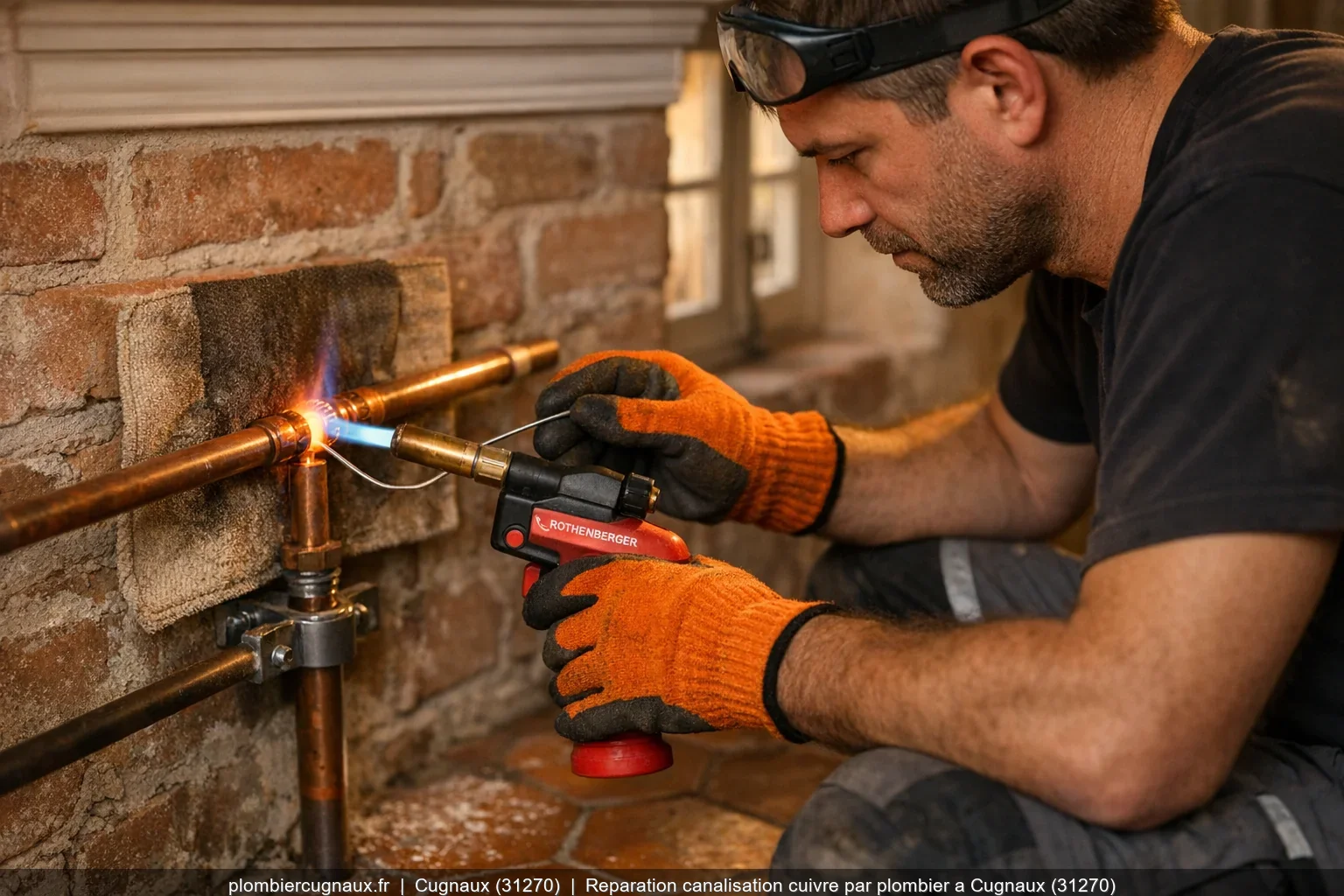 Reparation de canalisation a Cugnaux
